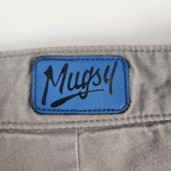 SOLD OUT Mugsy Jeans Mens 33x32 Gray Damens Straight Leg Pants - Picture 10 of 12